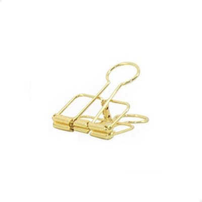 Binderclip 19 mm | Goud | 25 stuks