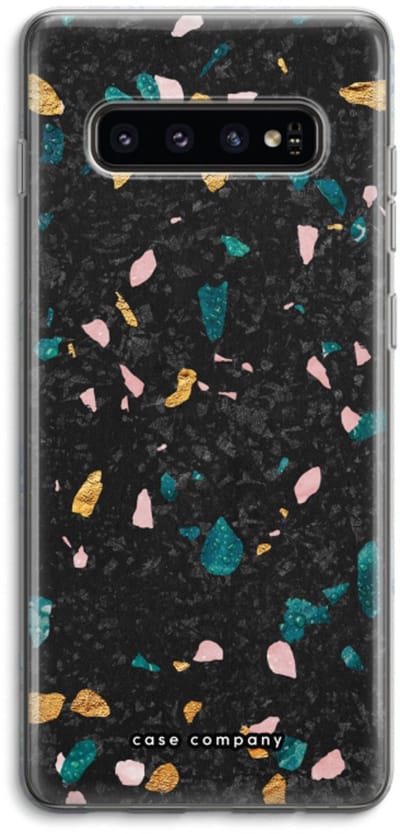 Case Company® - Hoesje geschikt voor Samsung Galaxy S10 4G hoesje - Terrazzo N°10 - Soft Cover Telefoonhoesje - Bescherming aan alle Kanten en Schermrand