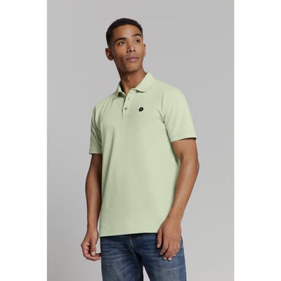 No Excess Polo Pique Garment Dyed Mint Size: S | Polo Shirts Outlet | Heren | Groen