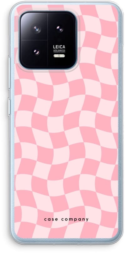 Case Company® - Hoesje geschikt voor Xiaomi 13 Pro hoesje - Grid Roos - Soft Cover Telefoonhoesje - Bescherming aan alle Kanten en Schermrand