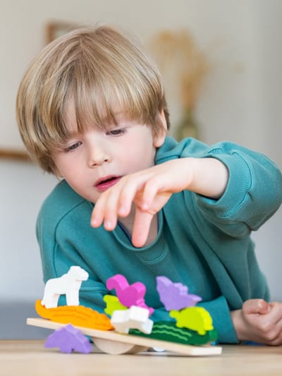 HABA Animal Upon Animal Deluxe 10 min Bordspel Training van de fijne motoriek (vaardigheid)