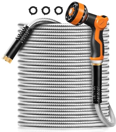 Metalen Tuinslang 50FT - Heavy Duty en Flexibel voor Tuin en Buiten
