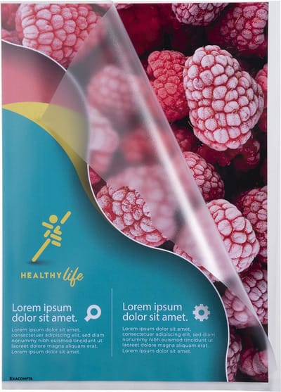 Exacompta 10x Etui met 10 insteekmappen L-vorm gestructureerde PP 12/100e - A4 - Transparant - 56120E