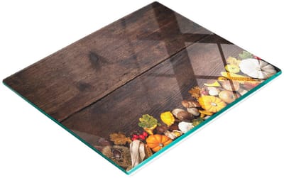 Multifunctionele decoratieve snijplank voor de keuken, gemaakt van gehard hout met paddenstoelenmotief, 60x52 cm