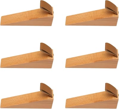 Houten Deurstopper - Deurwig Brandweerman - Deuren Open Houden - Gepolijst en Glanzend - 32L x 15W x 4Th cm