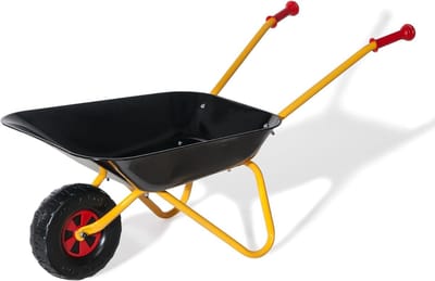 MMP® Kruiwagen Kind - Kruiwagen Speelgoed - Tuingereedschap Kind - 80x39x41cm - Zwart