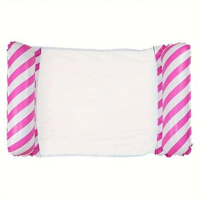 Livano Luxe Waterhangmat - Luchtbed Zwembad - Luchtmatras Opblaasbaar - Water Hangmat - Aqua Lounge - Roze Schuin