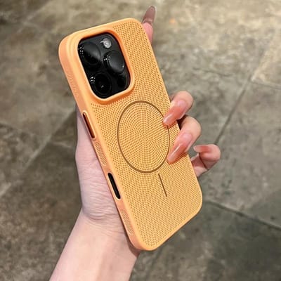 Koelende Warmteafvoer Case Voor iPhone 16 15 14 13 12 11 Pro Max 16 Plus Voor Magsafe Magnetische Ademende Draadloze Oplaadhoes For iPhone 16 Plus