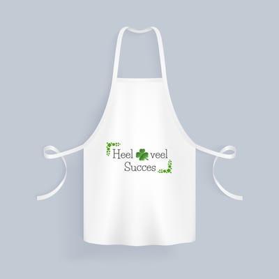 Akyol - heel veel succes Keukenschort - Collega - werknemers - bedankje - cadeautje voor collega - kado - afscheids cadeau - 82 bij 71 cm
