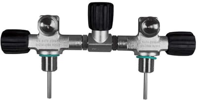 Oms Complete Isolation Manifold Up To 10/ 12l 171 Mm 300 Bar Klep Zwart,Zilver