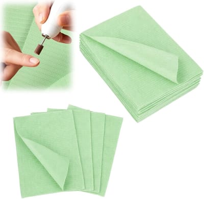 20 wegwerp nageltafelhoezen voor tandartsen en tattoostudio's - Patiëntenservetten, 33 x 45,5 cm, Groen, Hygiënisch en Praktisch