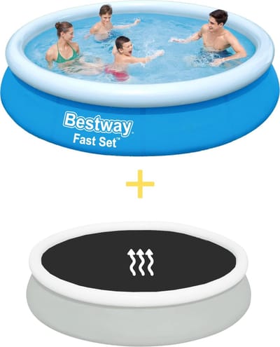 Zwembad - Fast Set - 366 x 76 cm - Inclusief Solarzeil