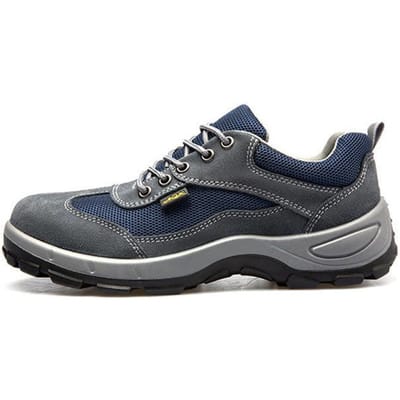 Chaussures de Travail Respirantes d'Été pour Hommes à Embout en Acier Anti-Écrasement et Anti-Perforation Résistantes à l'Usure Antidérapantes 45