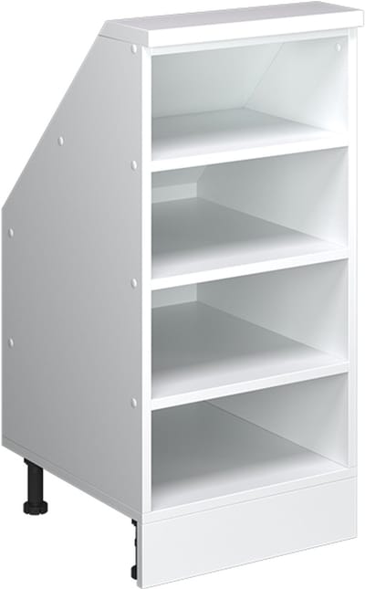 Vicco Rion Kast voor schuine wand – 40 x 81.6 cm met 4 compartimenten Wit