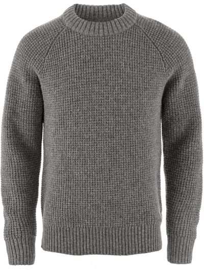 Fjallraven Ovik Waffle Knit Men - Trui - Heren - Grey - Maat XXL