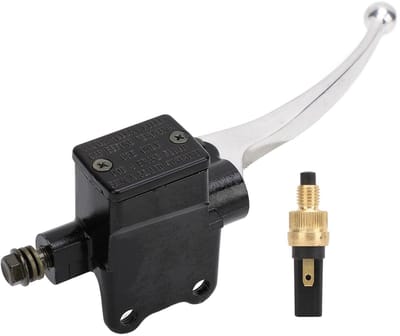 Dailygoody - Zwart Hoofdremcilinder Hendel - Vervanging voor Scooter - Naadloze Pasvorm - Veilig en Betrouwbaar - Geschikt voor PX 125 200 Star Stella