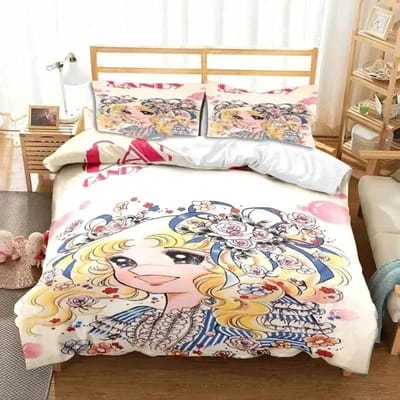 Manga Candy Candy Beddengoed Pakket Dekbedovertrek Bed Pakket Dekbedhoes Kussensloop Dekbed koning Queen Maat Maat Jongens Volwassen Beddengoed Pakket EU Single 135x200cm