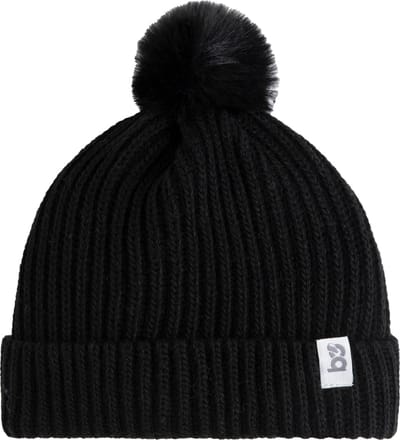 Baby's Only Mutsje met pompon Cool - Kindermuts - Muts baby - Muts peuter - Muts meisjes - Muts jongens - Wintermuts - Muts kind - Zwart - Maat 40 - 3-36 maanden