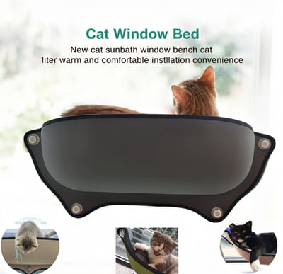 Kat Bed Luxe Zuignap Hangmat Nest Opknoping Kat Bed Raam Klimmuur Vensterbank Muur Wandmeubel Hangmat Katten bed Huisdier Dierbenodigdheden