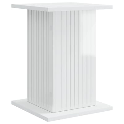 vidaXL - Plantenstand - Hoogglans - Wit - 30,5 - x - 30 - x - 43 - cm - Bewerkt - hout