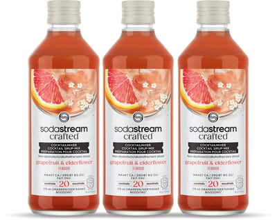 Sodastream Crafted Mixers Elderflower Grapefruit Siroop - 3 pack