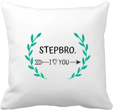 Akyol - stepbro i love you Kussen hoes - Broer - de liefste stiefbroer - verjaardag - cadeautje voor broer - broer artikelen - kado - geschenk - 40 bij 40 cm