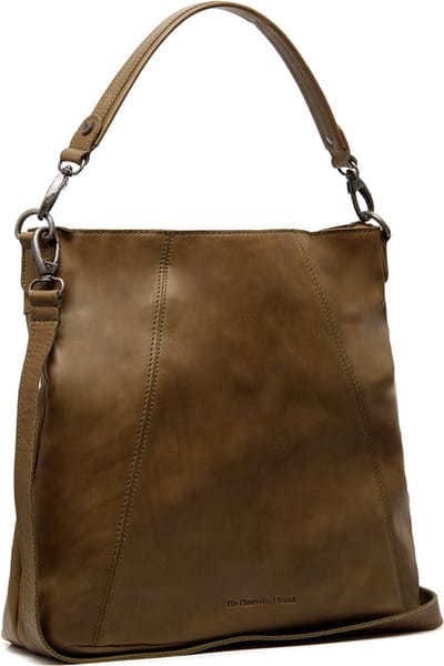 The Chesterfield Brand Leren Schoudertas Sintra Shoulderbag Olive Green Olijfgroen