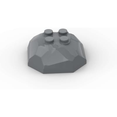MIJN EIGEN CREATIE 1 STUKS 30293 30294 Kasteelsteen 4x4 Rots Bouwstenen Achtkantige Rotsblokken Huisblokken Deeltjes Speelgoed Kinderen Verjaardagscadeaus gray