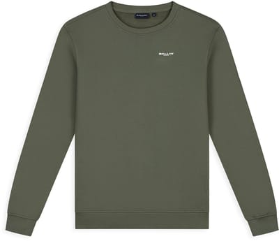 Ballin Amsterdam - Heren Regular fit Sweaters Crewneck LS - Dark Army - Maat M