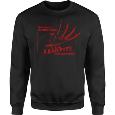 A Nightmare On Elm Street Welcome To My Nightmare Sweatshirt - Black - XS