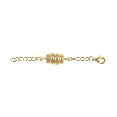 Cavill - 925 Sterling Zilveren Ketting met Vergulde Magneetsluiting - 60 mm - Stijlvol & Duurzaam - Veilig & Hoogwaardige Afwerking