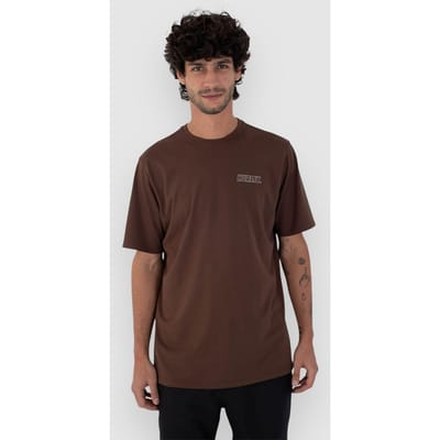 Hurley H2O Dri Fastlane Lined T-Shirt bruin