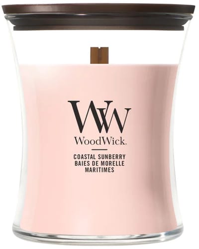 WoodWick Hourglass - Coastal Sunberry - Medium Geurkaars - 60 branduren