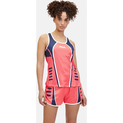 FILA Ruoms Running Tank Cayenne-black Iris Maat: XS | Sport Shirts Outlet | Dames | Zwart