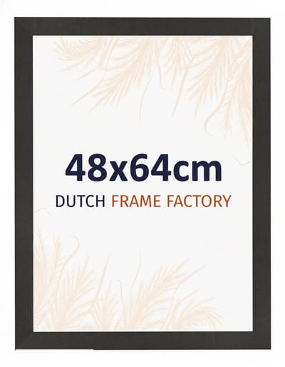 Fotolijst 48x64 cm - MDF - Zwart Mat - Benno