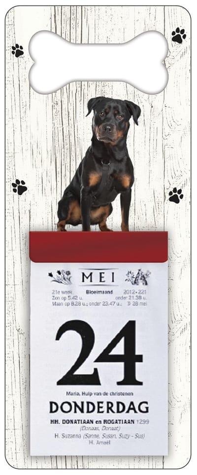 Scheurkalender 2027 Hond: Rottweiler