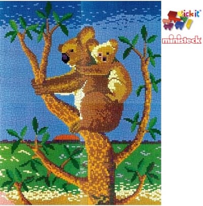 Stickit Koalaberen, ca. 8.100 stukjes, compatibel met Ministeck
