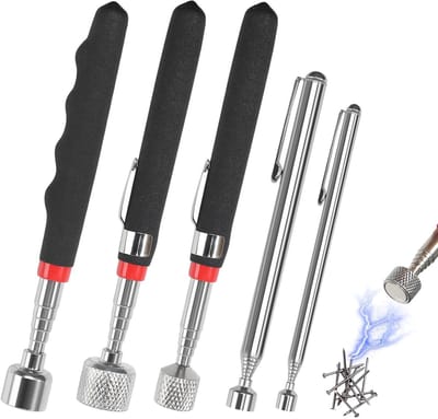 5 Stuks Telescopische Magneet Roestvrij Staal 1,5 lb 3 LB 10 LB 15 LB 20 LB Magnetische Pickup Tool Telescoopmagneet Telescoop Magnetische Staaf