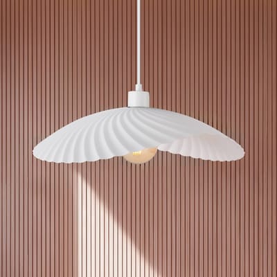 Viokef Hanglamp Dance, wit, Ø 47 cm, metaal