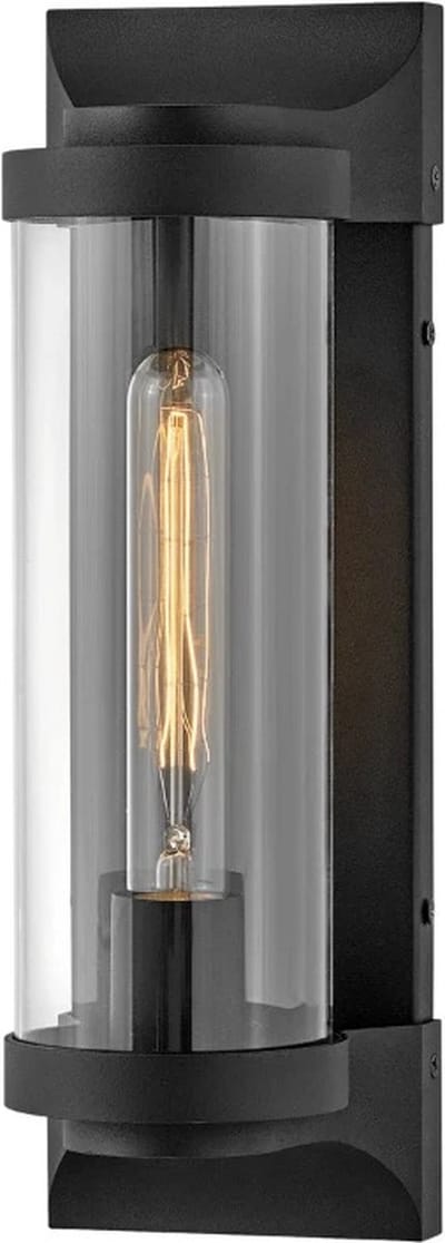 Hinkley LED Wand Buitenlamp Pearson | 1X E27 Max 60W | IP44 | Dimbaar | Textured Black