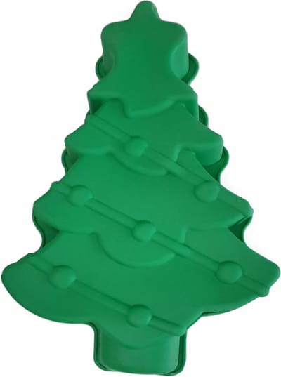 EIZOOK Kerstboom vorm 27 x 20 x 4.3 cm - Kerstbrood - Kersttaart - Kerst Bakvorm
