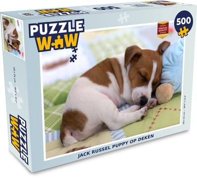 Puzzel Puppy - Slaap - Deken - Legpuzzel - Puzzel 500 stukjes