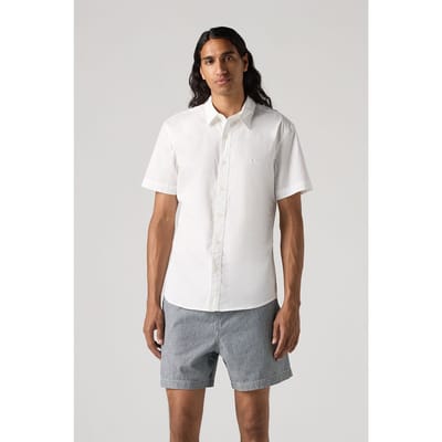 Levi's Ss Battery Hm Slim Bright White Stretch Taglia: S | Camicie Casual Outlet | Uomo | Bianco