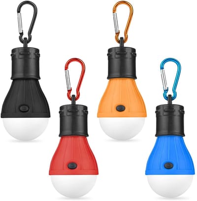 Dailygoody - Campinglamp - LED-Campinglantaarn - Draagbaar en Waterdicht - Mini-formaat - Noodlicht - Perfect voor Kamperen en Vissen