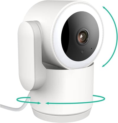 Binnencamera Beveiliging - Huiscamera Babycamera - Huis in de gaten - 360 graden pan-tilt - 2K Ultra HD - Wit