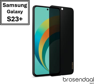 Brosendaal Privacy Screenprotector geschikt voor Samsung Galaxy S23 Plus – Mat Privacy Glass – Anti Reflectie – Kras- en Valbestendig