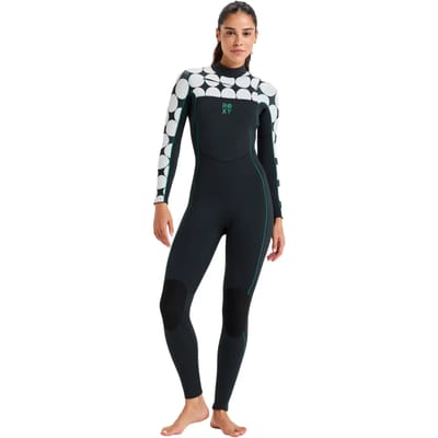Vrouwen wetsuit Roxy Rise Natural 4.3 mm Front-Zip