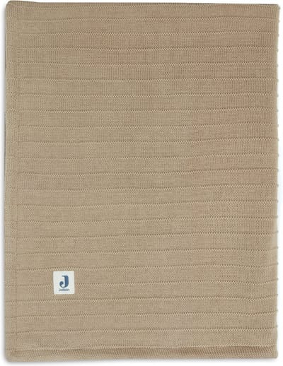 Jollein Baby Deken Wieg Velvet Pure Knit - Biscuit - GOTS