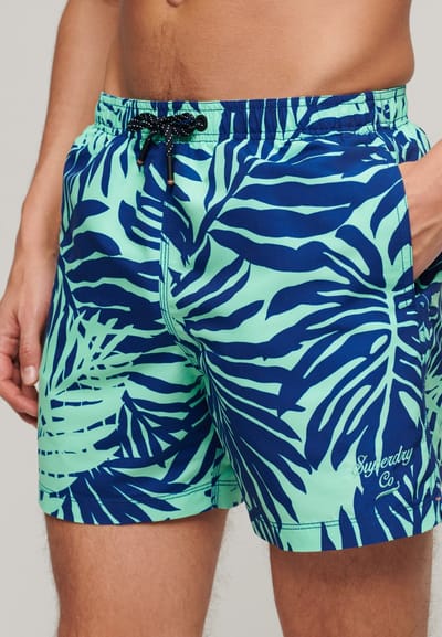 Superdry - Gerecyclede zwemshort met print - 38 cm - Heren - Zwembroeken