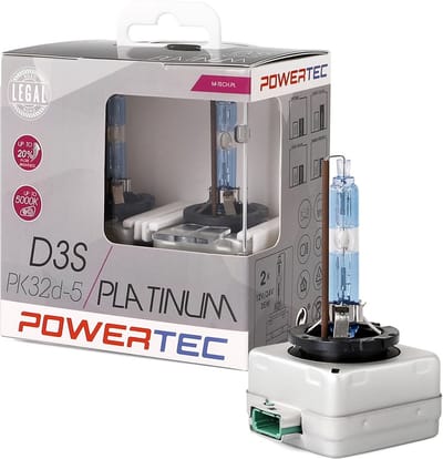 Powertec D3S 12V Xenonlampen – Platinum +130% – Set van 2
